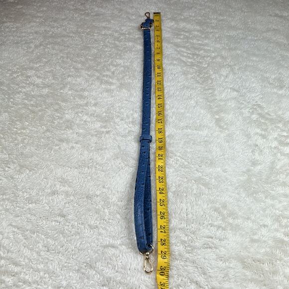 Unbranded large blue croc embossed faux leather convertible shoulder handbag - Picture 13 of 15